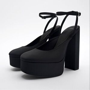 Zara Black Platform Shoes